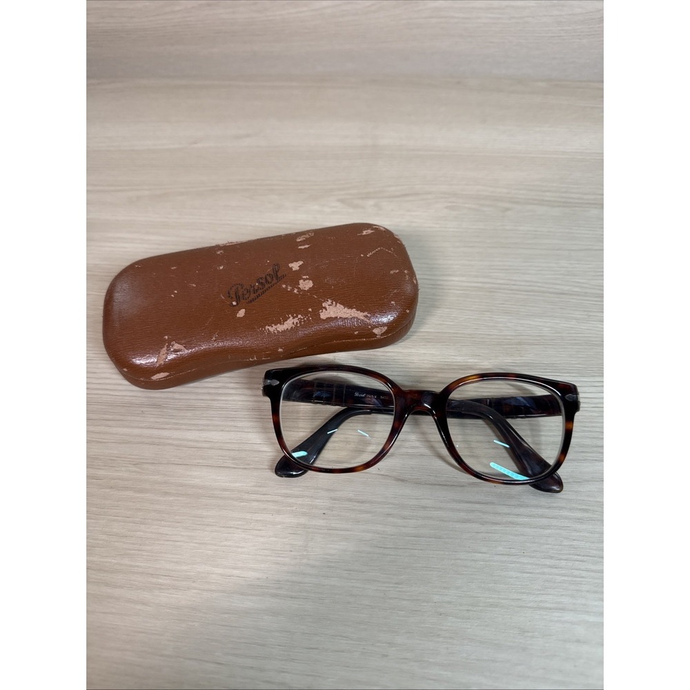 VTG Persol eyeglasses Frames Only 2515-V Italy KILLER Tortoise Brown Full Rim